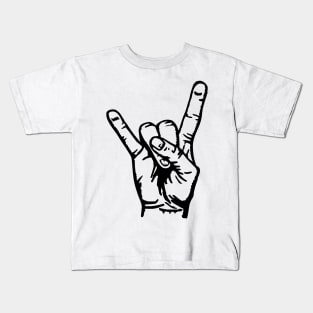 Rock Hand Pommes fork Kids T-Shirt